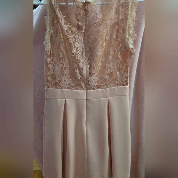 BCBGeneration Womens Blush Lace Mini Dress Sz 8 New - Picture 4 of 5
